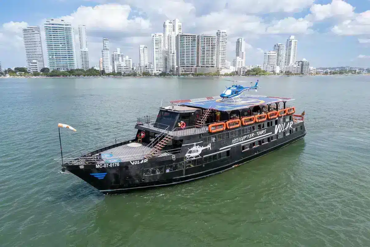 Tour en helicóptero sobre la Bahía de Cartagena